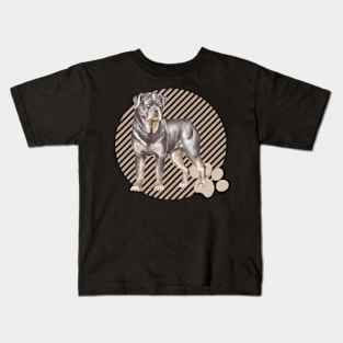 Rottweiler the boss dog Kids T-Shirt